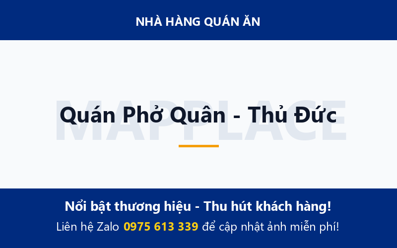 Quán Phở Quân - Thủ Đức