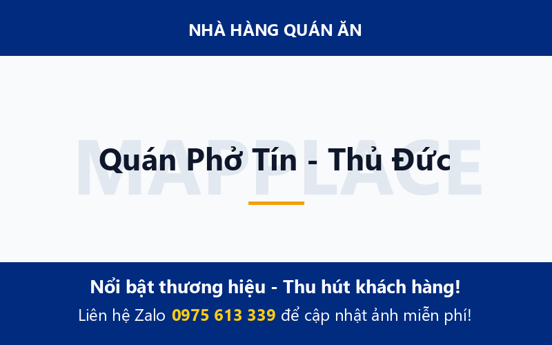Quán Phở Tín - Thủ Đức
