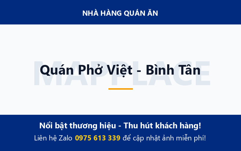 Quán Phở Việt - Bình Tân