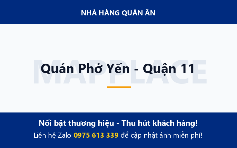 Quán Phở Yến - Quận 11