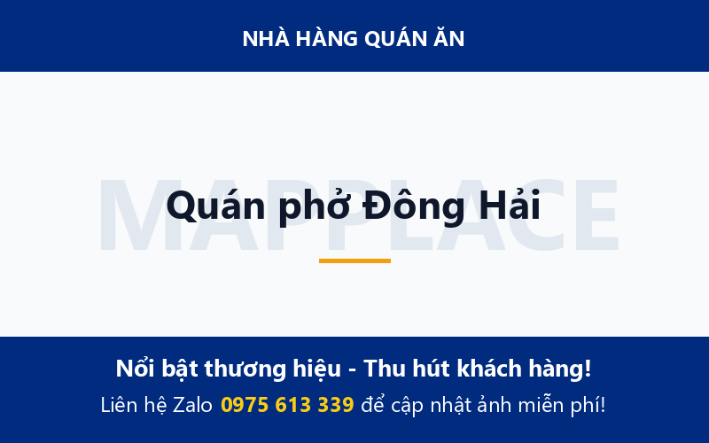 Quán phở Đông Hải