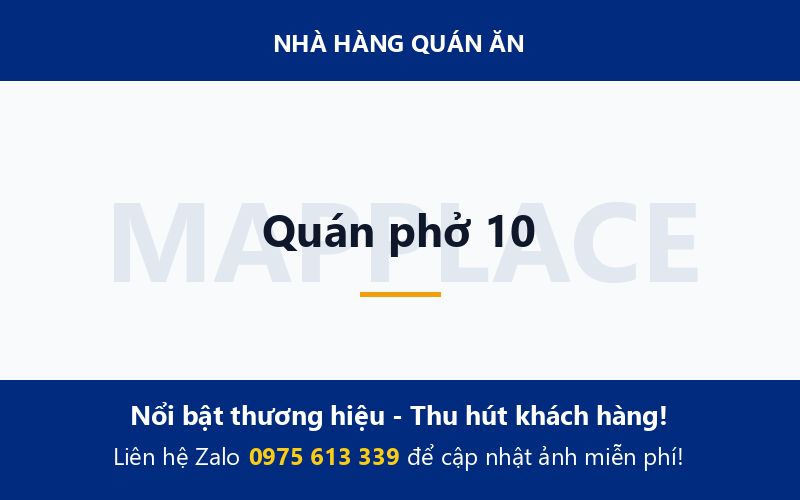 Quán phở 10