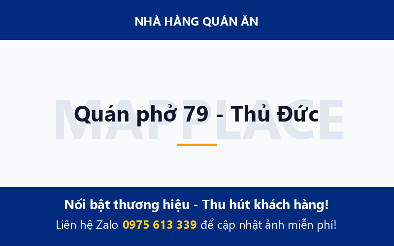 Quán phở 79 - Thủ Đức