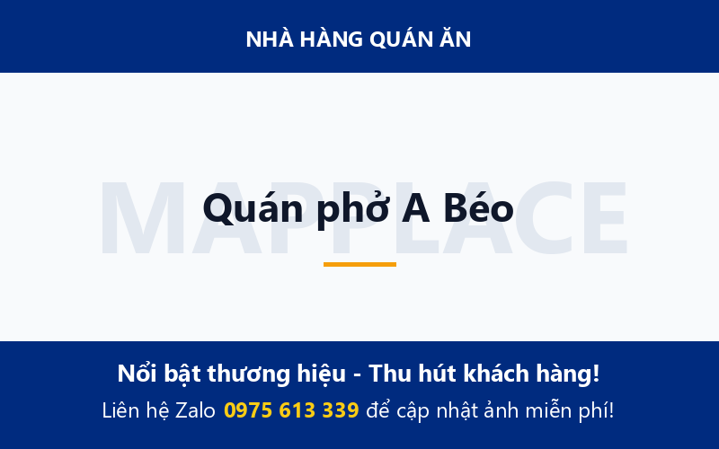 Quán phở A Béo