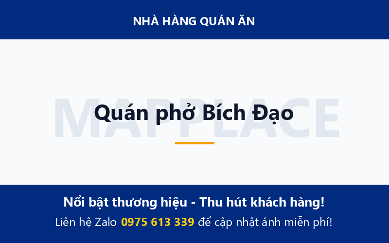 Quán phở Bích Đạo