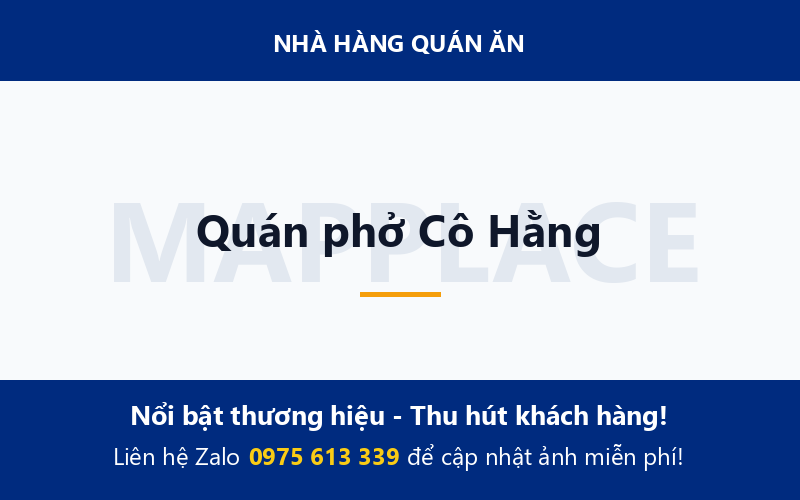 Quán phở Cô Hằng