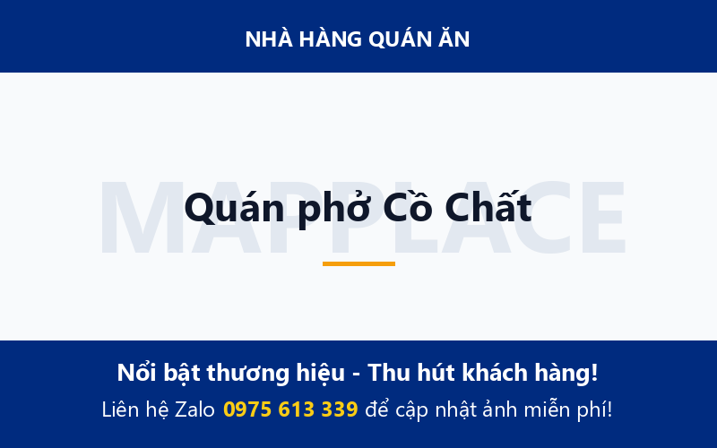 Quán phở Cồ Chất