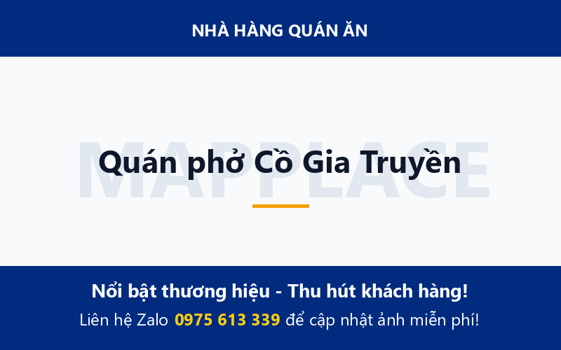 Quán phở Cồ Gia Truyền