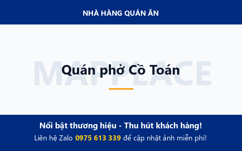 Quán phở Cồ Toán