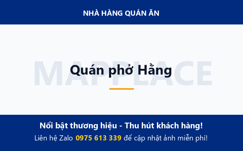 Quán phở Hằng