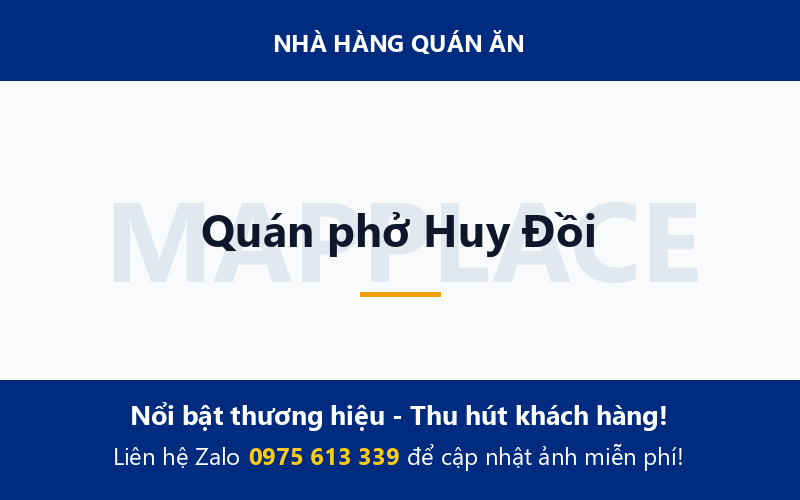 Quán phở Huy Đồi