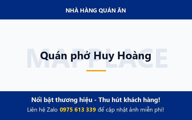Quán phở Huy Hoàng