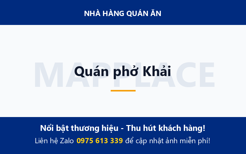Quán phở Khải