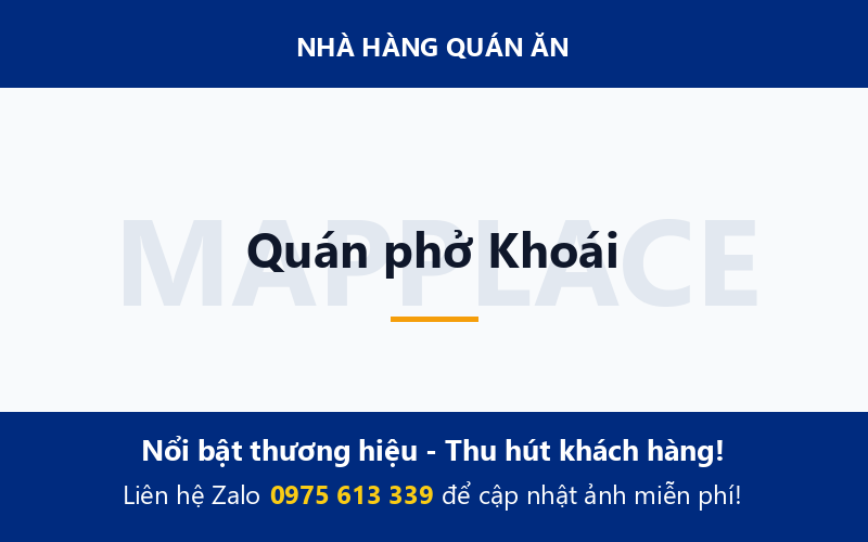 Quán phở Khoái