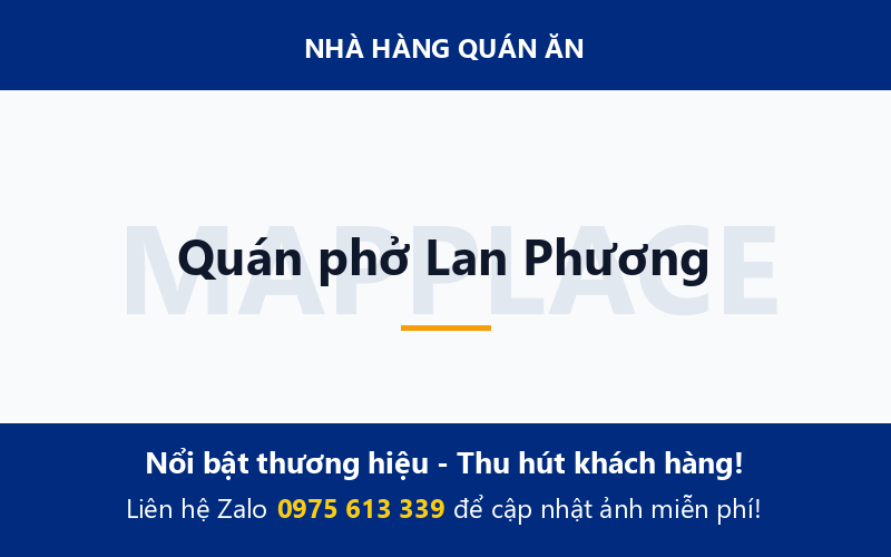 Quán phở Lan Phương