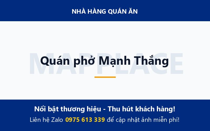 Quán phở Mạnh Thắng