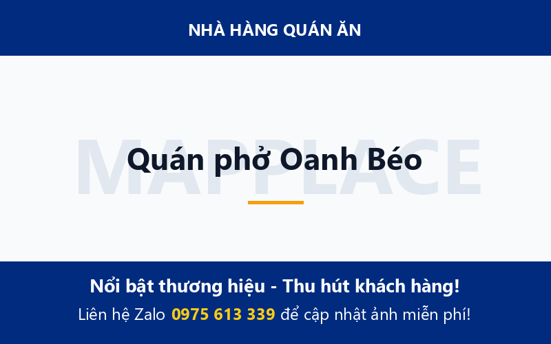 Quán phở Oanh Béo