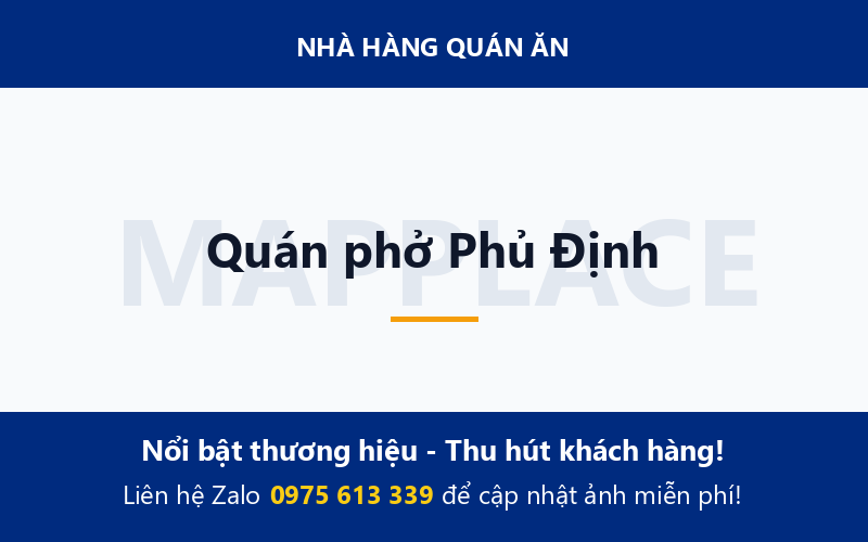 Quán phở Phủ Định