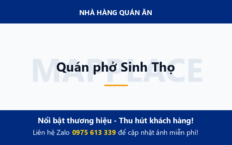 Quán phở Sinh Thọ