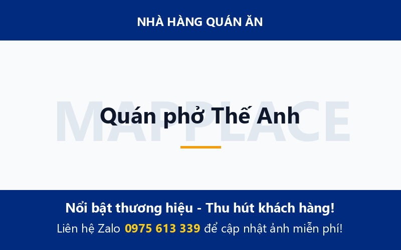 Quán phở Thế Anh