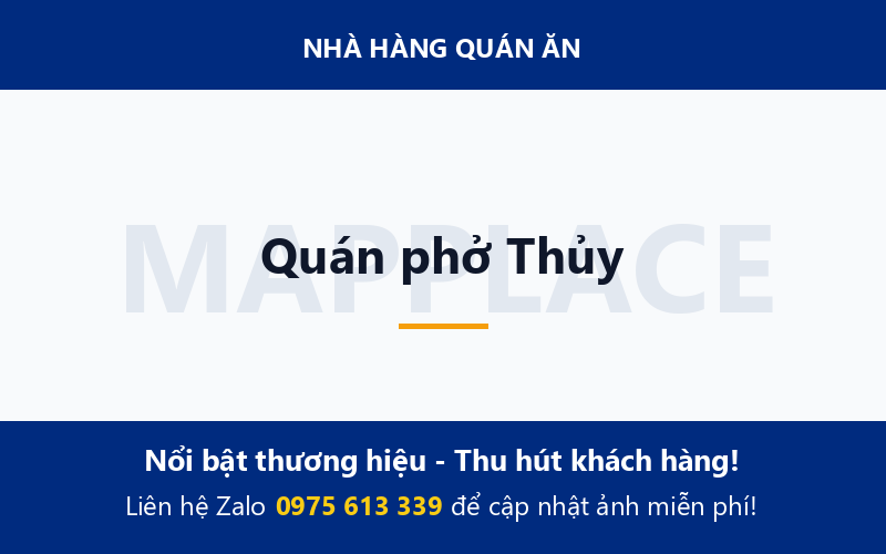 Quán phở Thủy