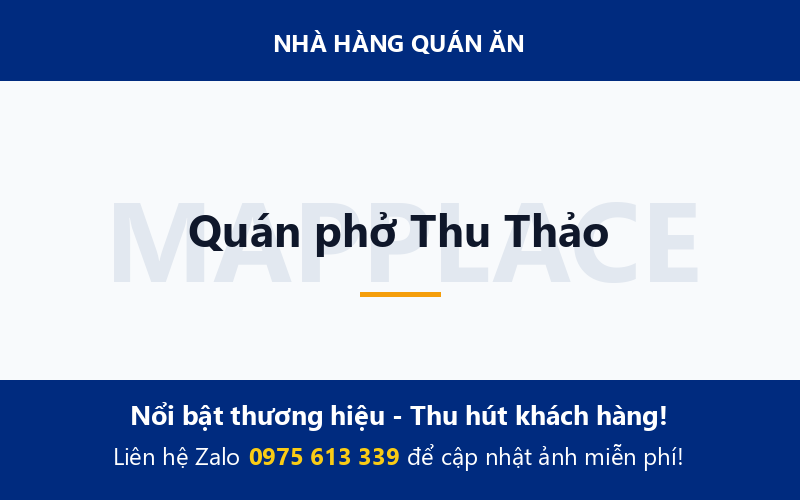 Quán phở Thu Thảo