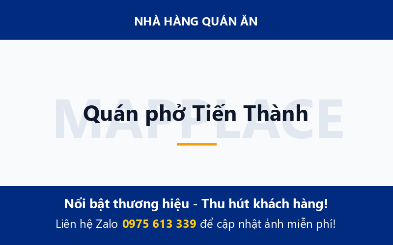 Quán phở Tiến Thành