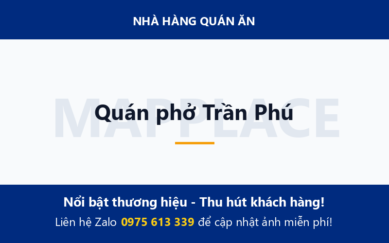 Quán phở Trần Phú