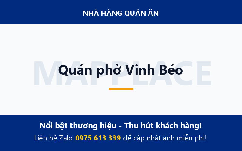 Quán phở Vinh Béo