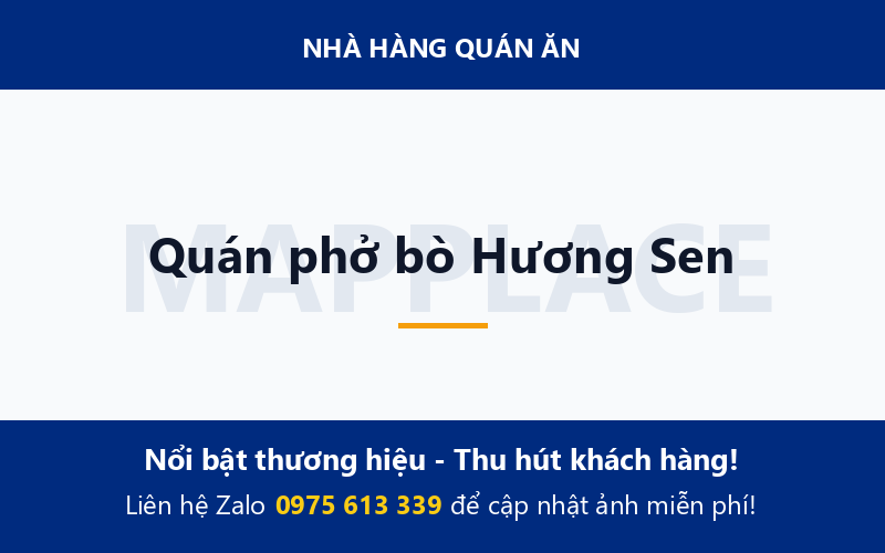 Quán phở bò Hương Sen