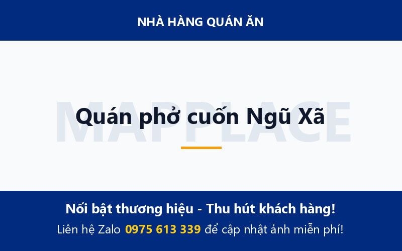 Quán phở cuốn Ngũ Xã