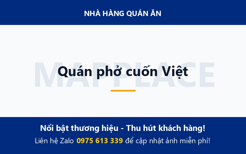 Quán phở cuốn Việt