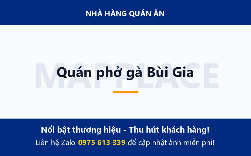 Quán phở gà Bùi Gia