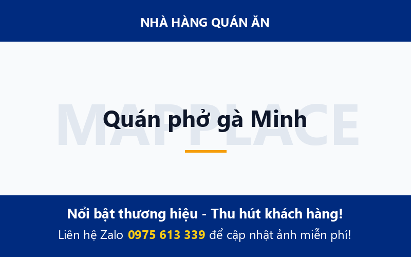 Quán phở gà Minh