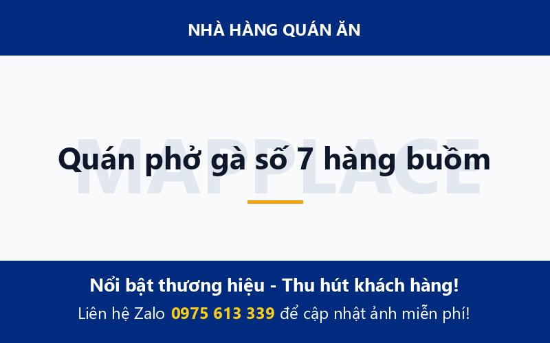 Quán phở gà số 7 hàng buồm