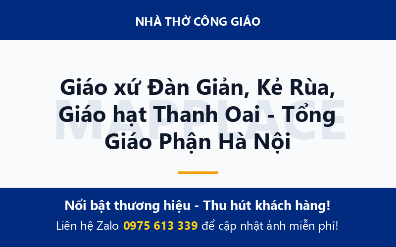 Giáo xứ Đàn Giản, Kẻ Rùa, Giáo hạt Thanh Oai - Tổng Giáo Phận Hà Nội