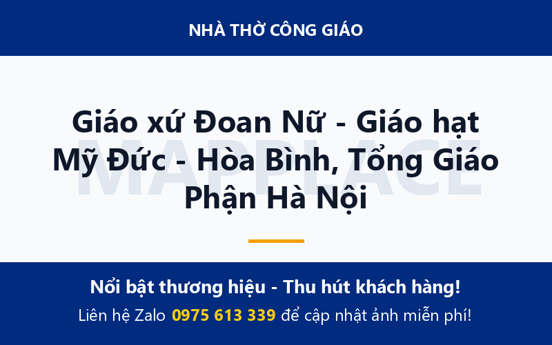 Giáo xứ Đoan Nữ - Giáo hạt Mỹ Đức - Hòa Bình, Tổng Giáo Phận Hà Nội