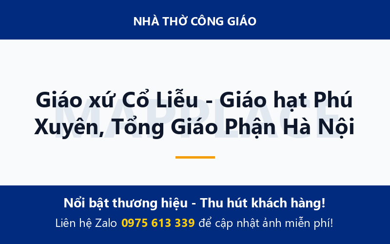 Giáo xứ Cổ Liễu - Giáo hạt Phú Xuyên, Tổng Giáo Phận Hà Nội