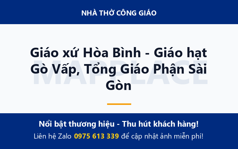 Giáo xứ Hòa Bình - Giáo hạt Gò Vấp, Tổng Giáo Phận Sài Gòn