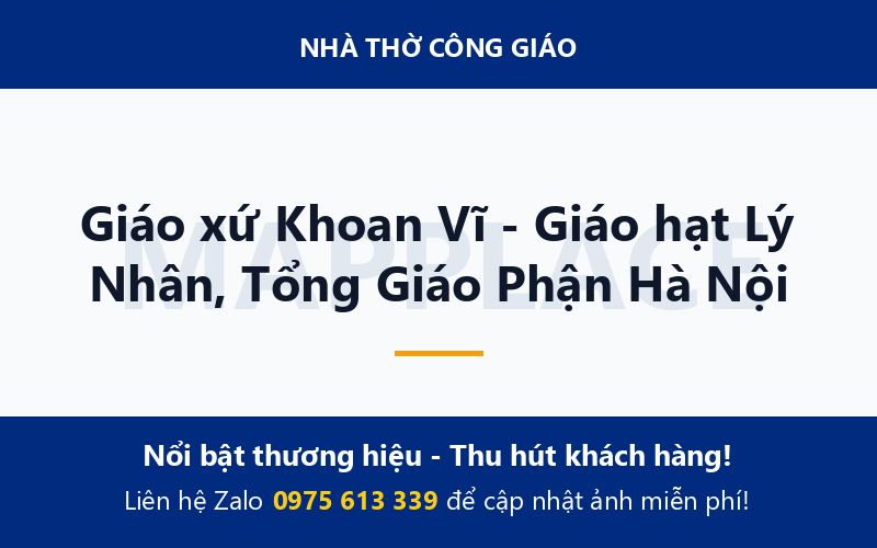 Giáo xứ Khoan Vĩ - Giáo hạt Lý Nhân, Tổng Giáo Phận Hà Nội