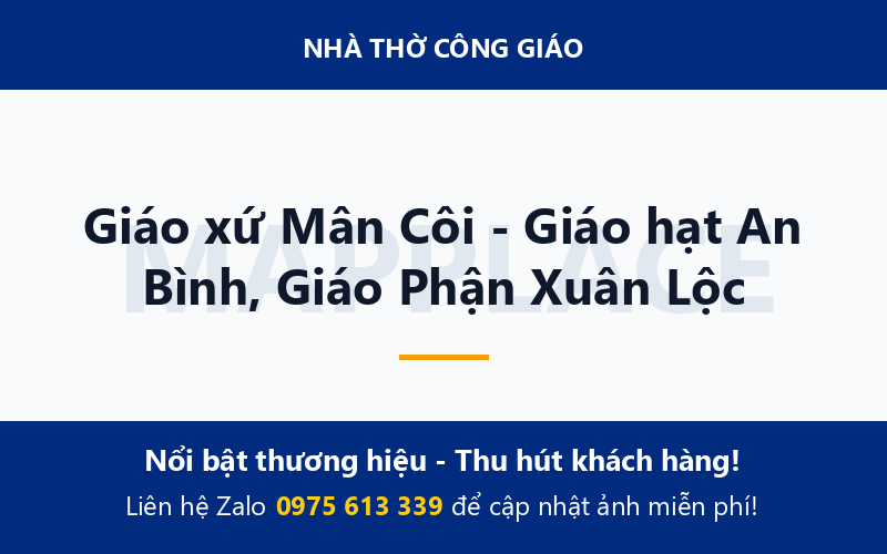 Giáo xứ Mân Côi - Giáo hạt An Bình, Giáo Phận Xuân Lộc