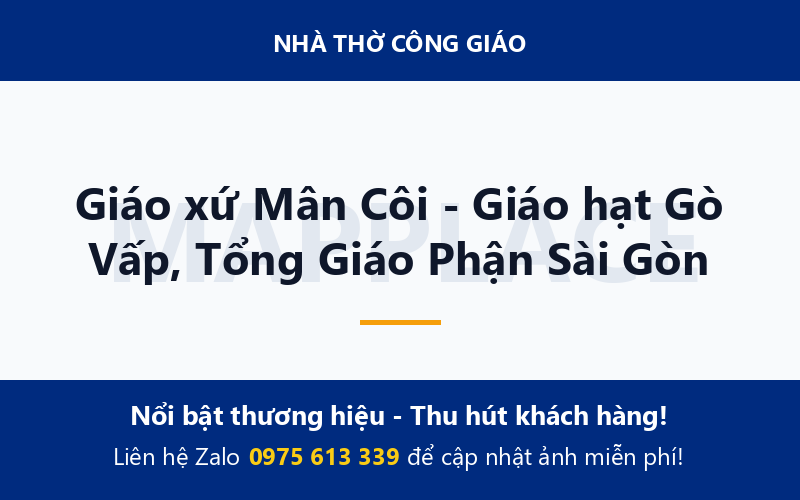 Giáo xứ Mân Côi - Giáo hạt Gò Vấp, Tổng Giáo Phận Sài Gòn