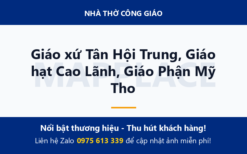 Giáo xứ Tân Hội Trung, Giáo hạt Cao Lãnh, Giáo Phận Mỹ Tho