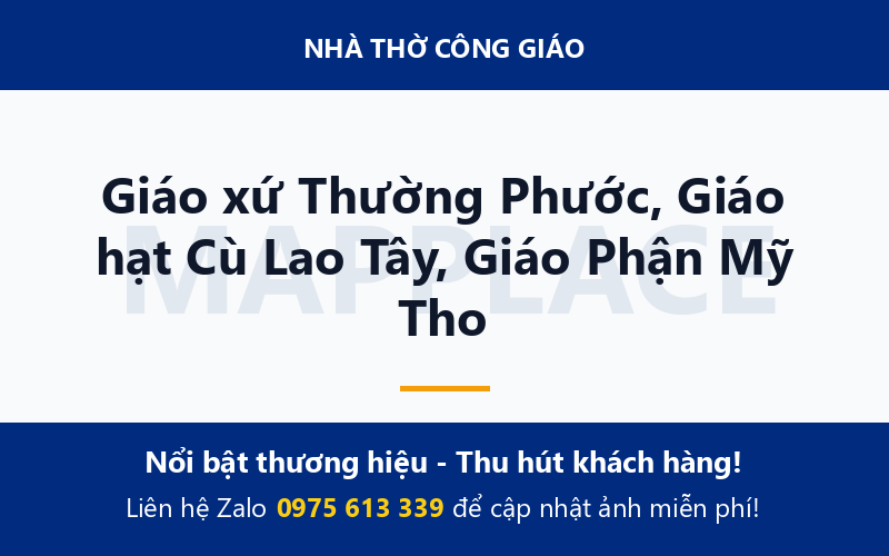 Giáo xứ Thường Phước, Giáo hạt Cù Lao Tây, Giáo Phận Mỹ Tho