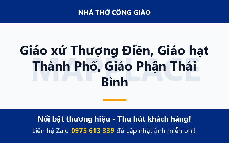 Giáo xứ Thượng Điền, Giáo hạt Thành Phố, Giáo Phận Thái Bình
