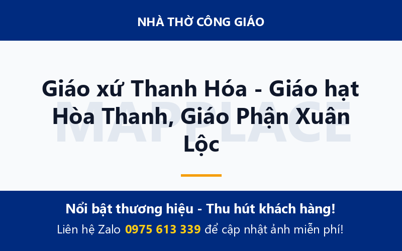 Giáo xứ Thanh Hóa - Giáo hạt Hòa Thanh, Giáo Phận Xuân Lộc