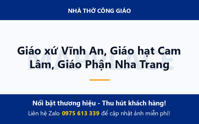 Giáo xứ Vĩnh An, Giáo hạt Cam Lâm, Giáo Phận Nha Trang