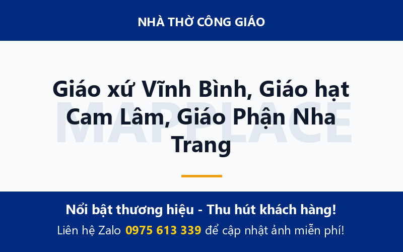 Giáo xứ Vĩnh Bình, Giáo hạt Cam Lâm, Giáo Phận Nha Trang