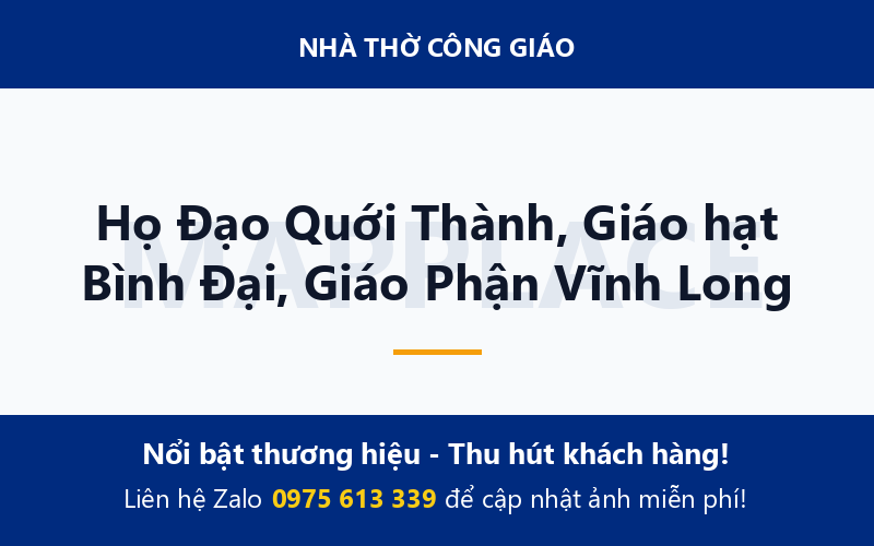 Họ Đạo Quới Thành, Giáo hạt Bình Đại, Giáo Phận Vĩnh Long