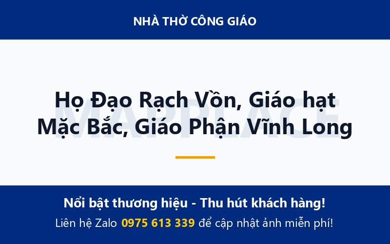 Họ Đạo Rạch Vồn, Giáo hạt Mặc Bắc, Giáo Phận Vĩnh Long